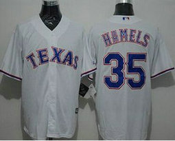 Texas Rangers #35 Cole Hamels White Game Authentic Stitched MLB jersey
