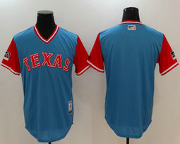 Texas Rangers Blank Majestic Light Blue 2018 Players Weekend Authentic Stitched MLB Jersey