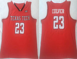 Texas Tech #23  Jarrett Culver Red College Basketball Jersey