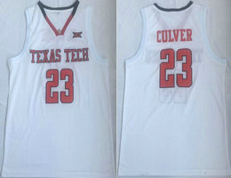 Texas Tech #23 Jarrett Culver White College Basketball Jersey