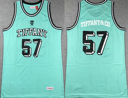 Tiffany #57 Tiffany&co Blue color jersey