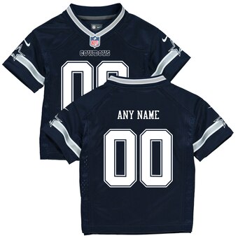 Toddler Dallas Cowboys Nike Navy Custom Game Jersey