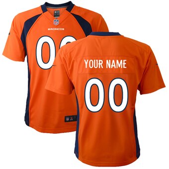 Toddler Denver Broncos Customized Team Color Game Jersey