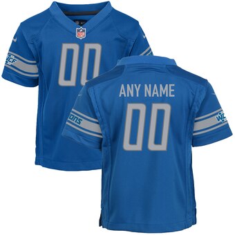 Toddler Detroit Lions Nike Blue Team Color Custom Game Jersey