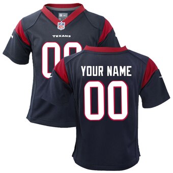 Toddler Houston Texans Customized Team Color Game Jersey