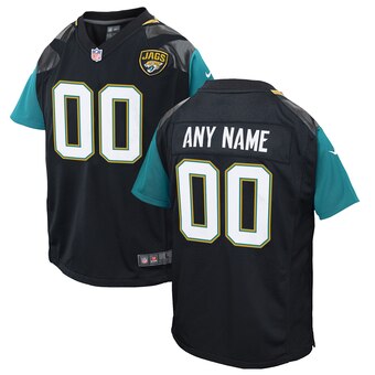 Toddler Jacksonville Jaguars Nike Black Customized Game Jersey