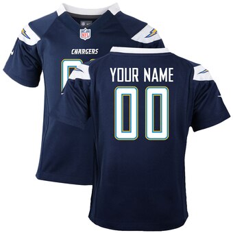 Toddler Los Angeles Chargers Customized Team Color Game Jersey