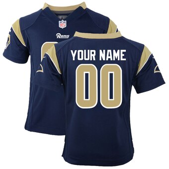 Toddler Los Angeles Rams Customized Team Color Game Jersey