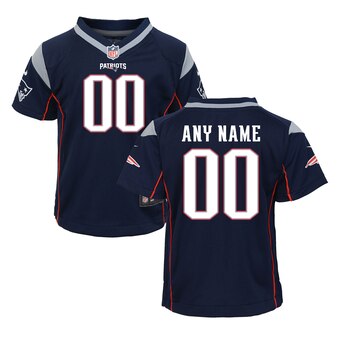 Toddler New England Patriots Nike Navy Custom Game Jersey