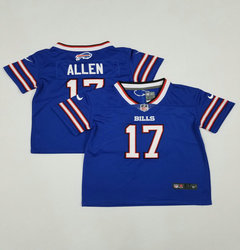 Toddler Nike Buffalo Bills #17 Josh Allen Blue Authentic Stitched NFL Jersey