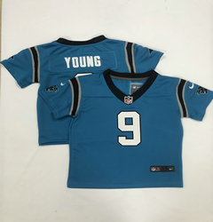 Toddler Nike Carolina Panthers #9 Bryce Young Blue Authentic Stitched NFL Jersey