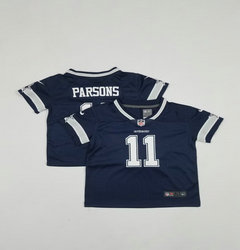 Toddler Nike Dallas Cowboys #11 Micah Parsons Blue Authentic Stitched NFL Jersey