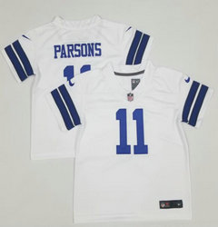 Toddler Nike Dallas Cowboys #11 Micah Parsons White Authentic Stitched NFL Jersey