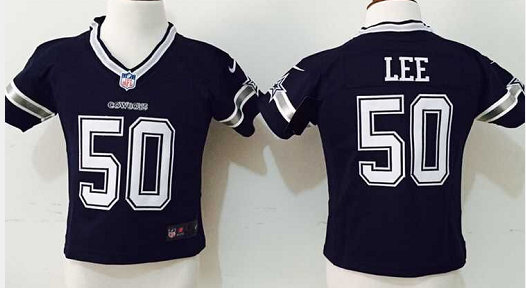 Toddler Nike Dallas Cowboys #50 Sean Lee Navy Blue Authentic stitched NFL jerseys