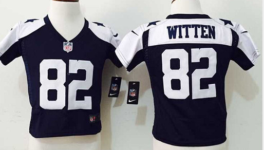 Toddler Nike Dallas Cowboys #82 Jason Witten Navy Blue Thanksgiving Authentic stitched NFL jersey