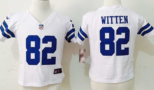 Toddler Nike Dallas Cowboys #82 Jason Witten White Authentic stitched NFL jersey