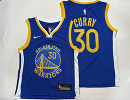 Toddler Nike Golden State Warriors #30 Stephen Curry Blue NBA Jersey