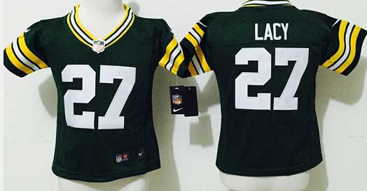 Toddler Nike Green Bay Packers #27 Eddie Lacy Green Authentic stitched NFL jersey