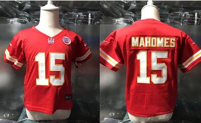 Toddler Nike Kansas City Chiefs #15 Patrick Mahomes Red Authentic stitched NFL jersey
