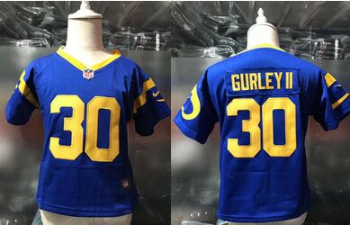 Toddler Nike Los Angeles Rams #30 Todd Gurley II Royal Blue Authentic stitched NFL jersey