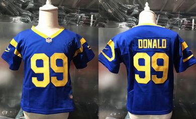 Toddler Nike Los Angeles Rams #99 Aaron Donald Royal Blue Authentic stitched NFL jersey