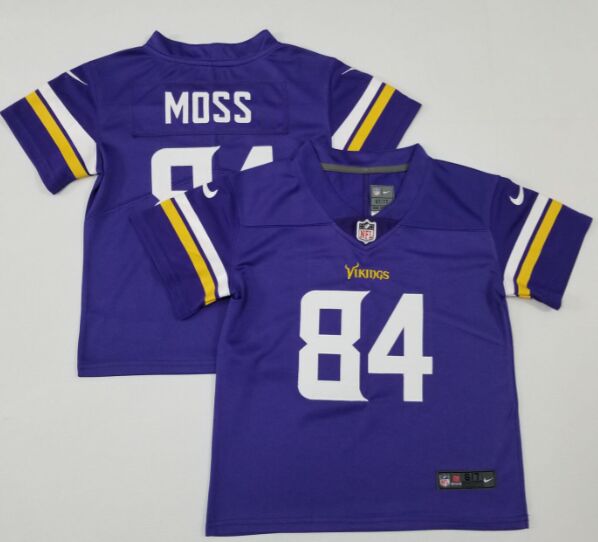Toddler Nike Minnesota Vikings #84 Randy Moss Purple Authentic Stitched NFL Jersey
