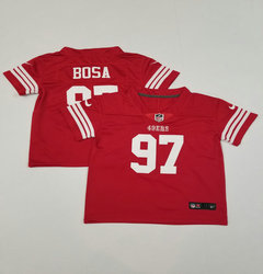Toddler Nike San Francisco 49ers #97 Nick Bosa Red Authentic Stitched NFL Jersey