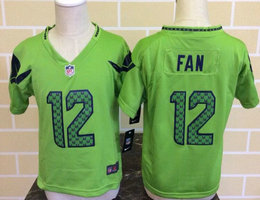 Toddler Nike Seattle Seahawks #12 Fan Steel Green Team Color Stitched NFL Jersey