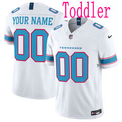 Toddler Nike Tennessee Titans Custom White Vapor Authentic Stitched NFL Jersey