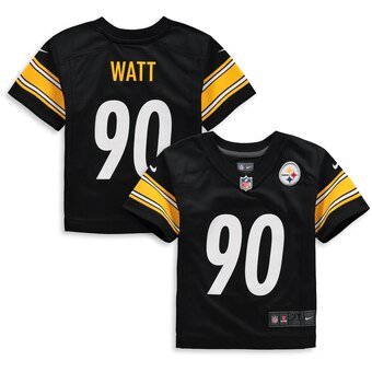 Toddler Pittsburgh Steelers T.J. Watt Nike Black Player Game Jersey