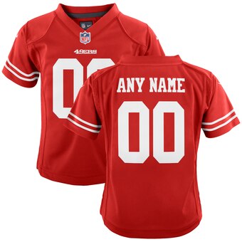 Toddler San Francisco 49ers Nike Red Custom Game Jersey