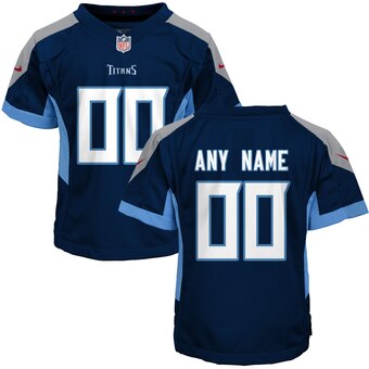 Toddler Tennessee Titans Nike Navy Custom Game Jersey