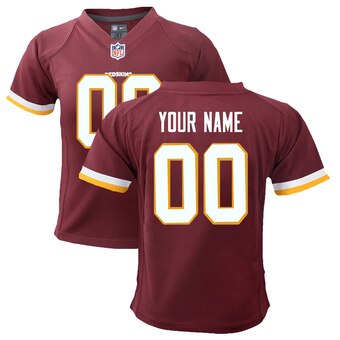 Toddler Washington Redskins Nike Burgundy Customized Team Color Game Jersey