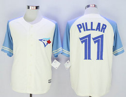 Toronto Blue Jays #11 Kevin Pillar Cream Game Authentic Stitched MLB Jersey