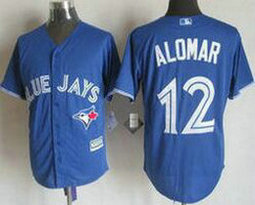 Toronto Blue Jays #12 Roberto Alomar Blue Game Authentic stitched MLB jersey