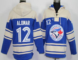 Toronto Blue Jays #12 Roberto Alomar Hoodies Blue