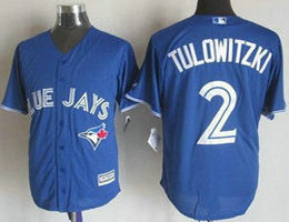 Toronto Blue Jays #2 Troy Tulowitzki Blue Game Authentic Stitched MLB Jersey