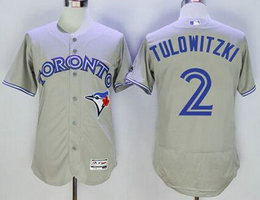 Toronto Blue Jays #2 Troy Tulowitzki Player Authentic Collection Stitched MLB Jersey