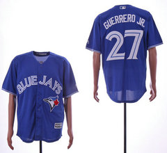 Toronto Blue Jays #27 Vladimir Guerrero Jr. Blue Game Authentic Stitched MLB Jersey
