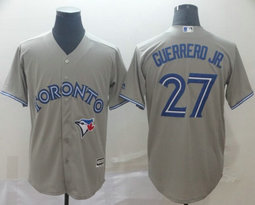 Toronto Blue Jays #27 Vladimir Guerrero Jr. Grey Game Authentic Stitched MLB Jersey