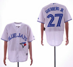 Toronto Blue Jays #27 Vladimir Guerrero Jr. White Game Authentic Stitched MLB Jersey