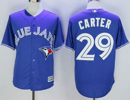 Toronto Blue Jays #29 Joe Carter Blue Game Authentic Stitched MLB Jersey