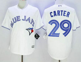 Toronto Blue Jays #29 Joe Carter White Game Authentic Stitched MLB Jersey