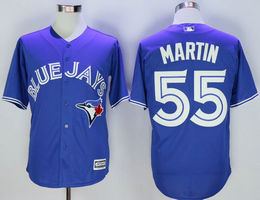 Toronto Blue Jays #55 Russell Martin Blue Game Authentic stitched MLB jersey