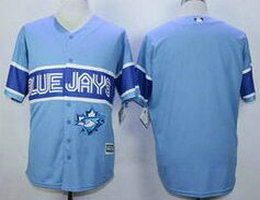 Toronto Blue Jays Blank Light Blue Game Stitched MLB Jersey