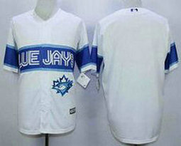 Toronto Blue Jays Blank White Game Stitched MLB Jersey