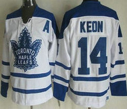 Toronto Maple Leafs #14 Dave Keon 1964 White CCM Winter Classic Throwback Authentic Stitched NHL Jersey