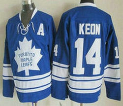 Toronto Maple Leafs #14 Dave Keon 1966-67 Blue Third CCM Vintage Throwback Authentic Stitched NHL Jersey