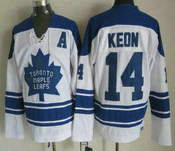 Toronto Maple Leafs #14 Dave Keon 1966-67 White CCM Vintage Throwback Authentic Stitched NHL Jersey