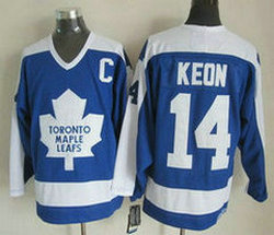 Toronto Maple Leafs #14 Dave Keon 1982-83 Blue CCM Vintage Throwback Authentic Stitched NHL Jersey